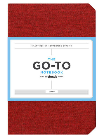 Chronicle Books Go-To Notebook with Mohawk Paper, Brick Red Lined