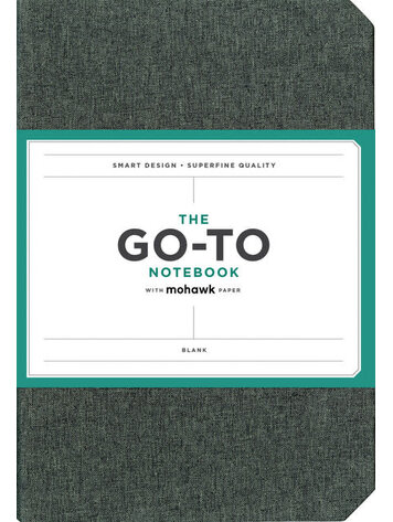 Chronicle Books Go-To Notebook with Mohawk Paper, Slate Grey Blank