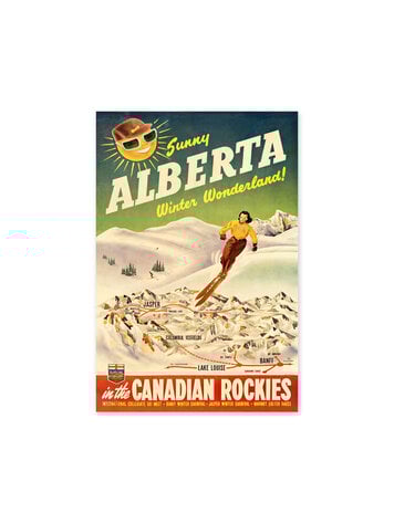 Vivid Print Sunny Alberta Postcard