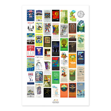 Vivid Print Edmonton Folk Music Festival Collection Poster 2025