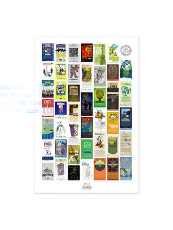 Vivid Print Edmonton Folk Music Festival Collection Poster 2025