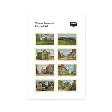 Vivid Print Vintage Edmonton Postcard Set