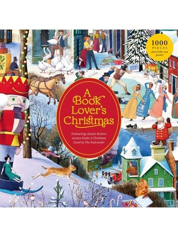 Laurence King Publishing A Book Lover's Christmas 1000 Piece Puzzle