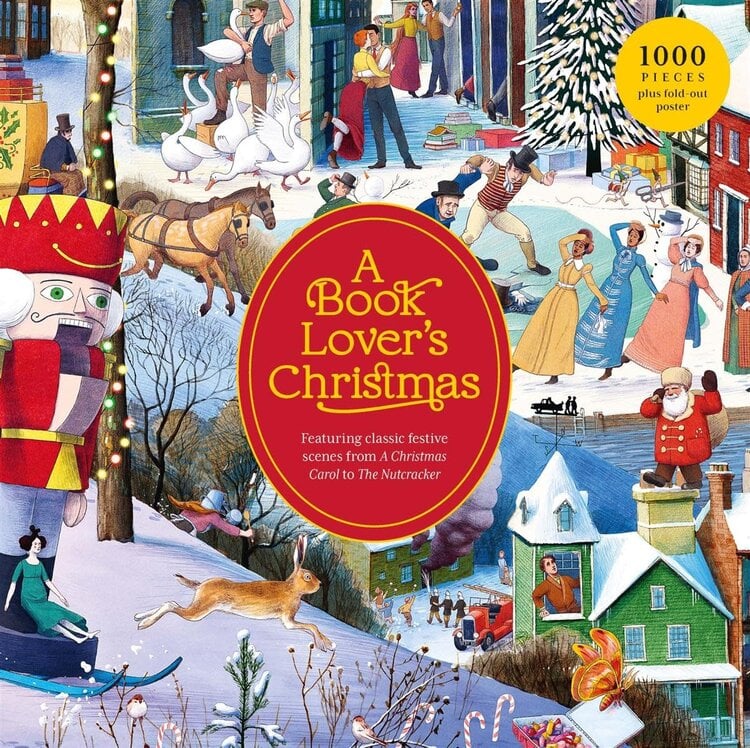 Laurence King Publishing A Book Lover's Christmas 1000 Piece Puzzle