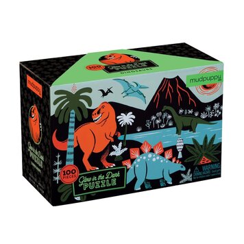 Galison Mudpuppy Dinosaurs Glow-in-the-Dark Puzzle Galison Mudpuppy Dinosaurs Glow-in-the-Dark Puzzle