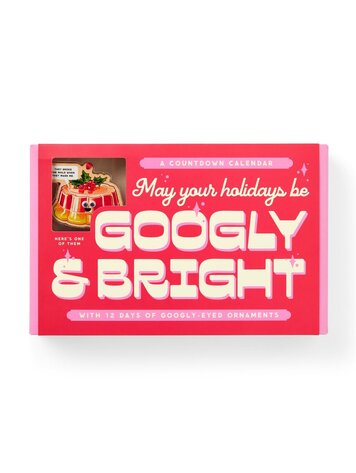 Brass Monkey Googly & Bright Holiday Ornament Countdown Calendar