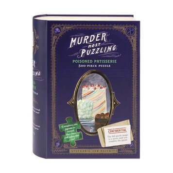 Chronicle Books Murder Most Puzzling Poisoned Patisserie 500-Piece Puzzle Chronicle Books Murder Most Puzzling Poisoned Patisserie 500-Piece Puzzle