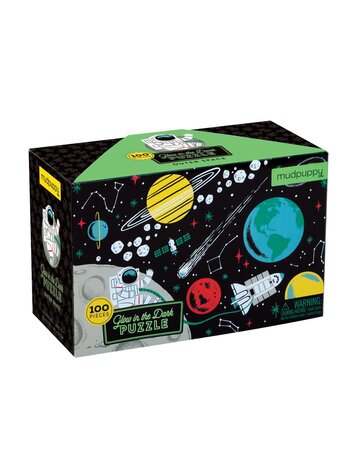 Mudpuppy Outer Space Glow-in-the-Dark Puzzle
