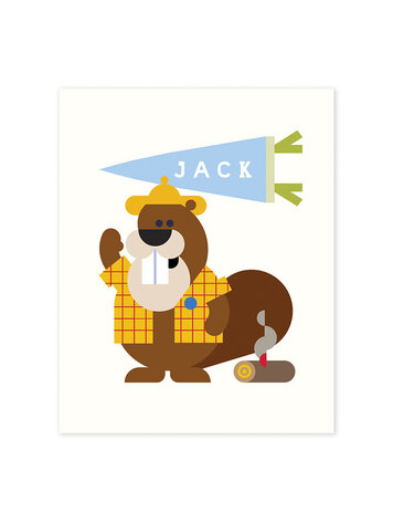 Bee Waeland Personalized Bertie Beaver