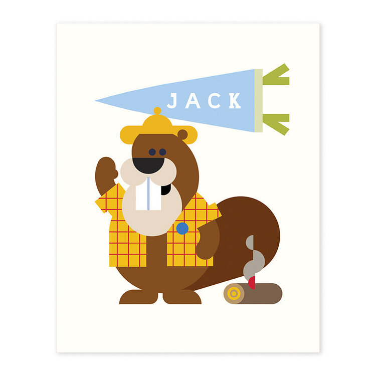 Bee Waeland Personalized Bertie The Beaver