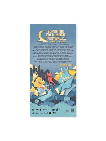 Vivid Print Edmonton Folk Music Festival 2025 Poster