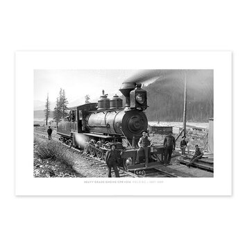 Vivid Archives Heavy Grade Engine CPR #314 Field BC c1887