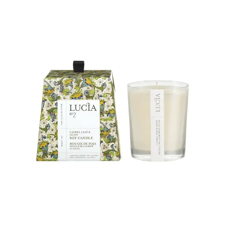 Lucia N°2 Laurel Leaf & Olive Soy Candle 50h