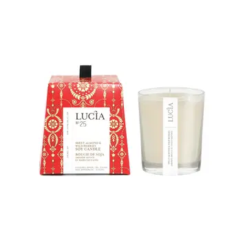 Lucia N°25 Sweet Almond & Wild Berries Soy Candle 50h