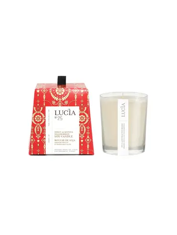 Lucia N°25 Sweet Almond & Wild Berries Soy Candle 50h