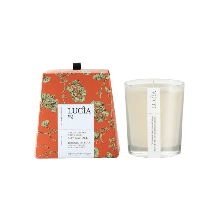 Lucia N°4 Green Orange & Oak Moss Soy Candle 50h