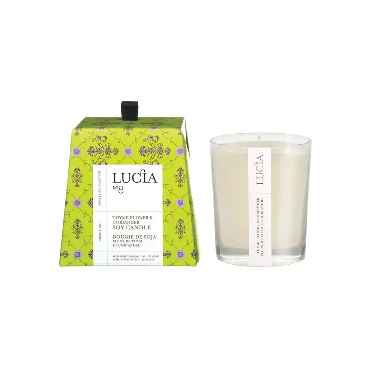 Lucia N°8 Thyme Flower & Coriander Soy Candle 50h