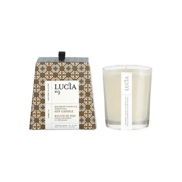 Lucia N°9 Bourbon Vanilla & White Tea Soy Candle 50h
