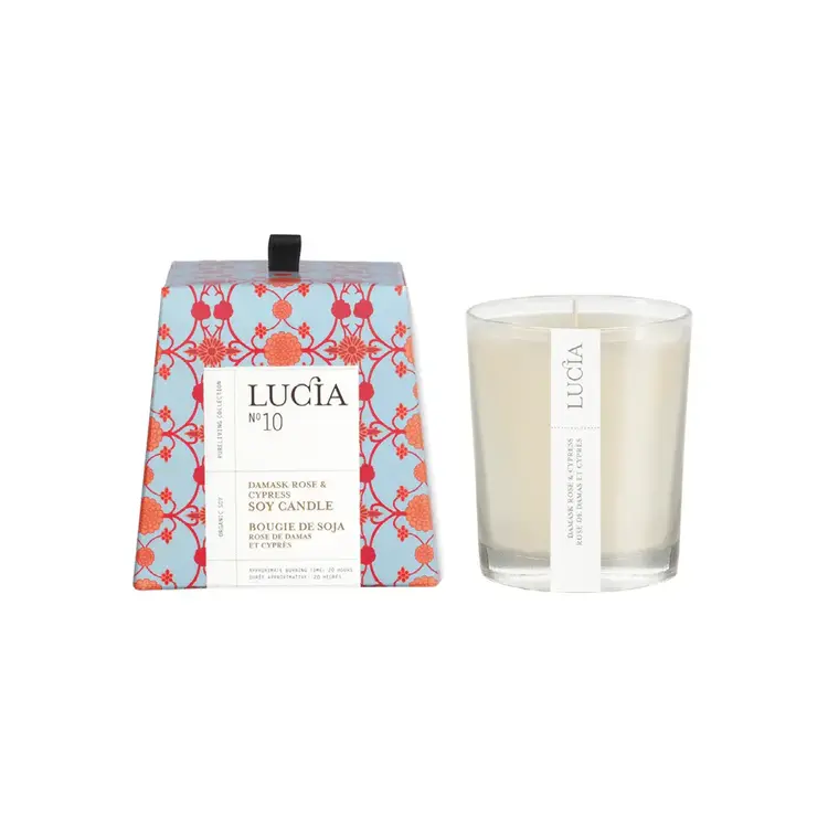 Lucia N°10 Damask Rose & Cypress Soy Candle 50h