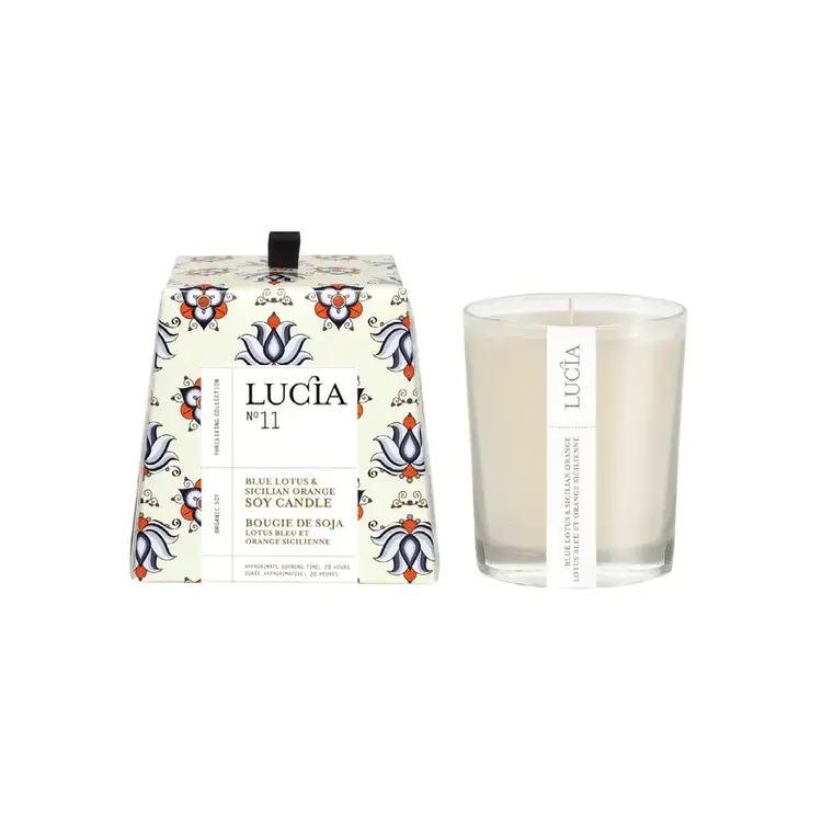 Lucia N°11 Blue Lotus & Sicilian Orange Soy Candle 50h