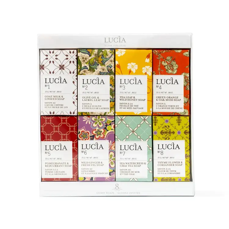 Lucia Assorted Gift Box 8 Guest Soaps