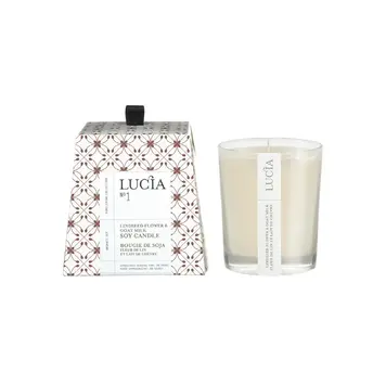 Lucia N°1 Linseed Flower & Goat Milk Soy Candle 20h