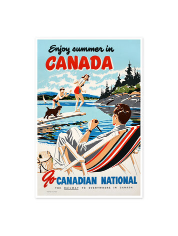 Vivid Print Enjoy Summer in Canada