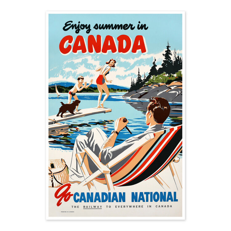 Vivid Print Enjoy Summer in Canada