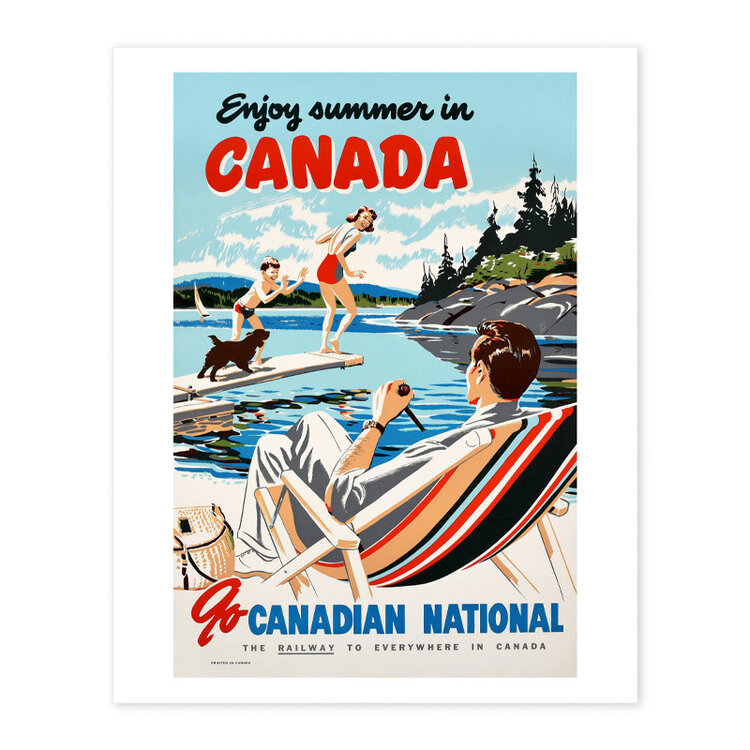 Vivid Print Enjoy Summer in Canada