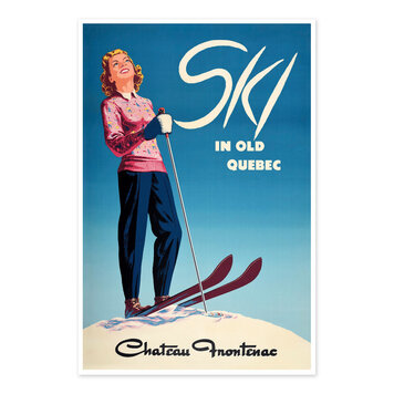 Vivid Print Ski in Old Quebec