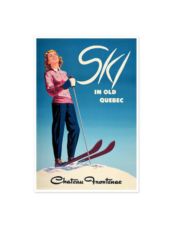 Vivid Print Ski in Old Quebec