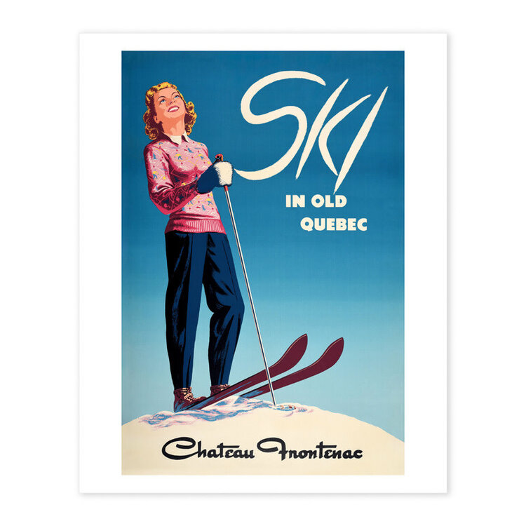 Vivid Print Ski in Old Quebec