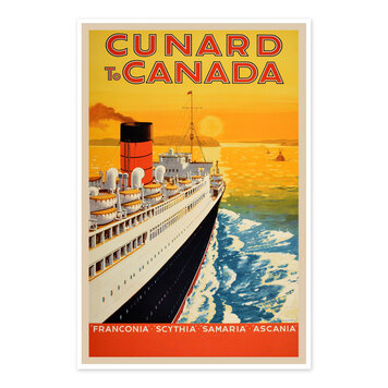 Vivid Print Cunard to Canada