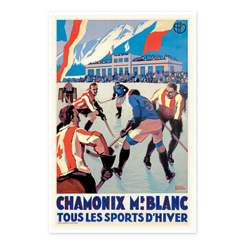 Vivid Print Chamonix Mt Blanc