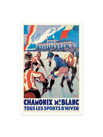 Vivid Print Chamonix Mt Blanc