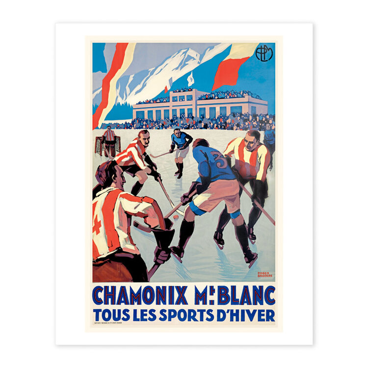Vivid Print Chamonix Mt Blanc