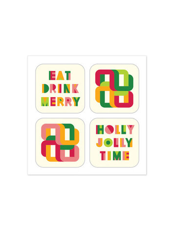 Bee Waeland Festive Coaster Set
