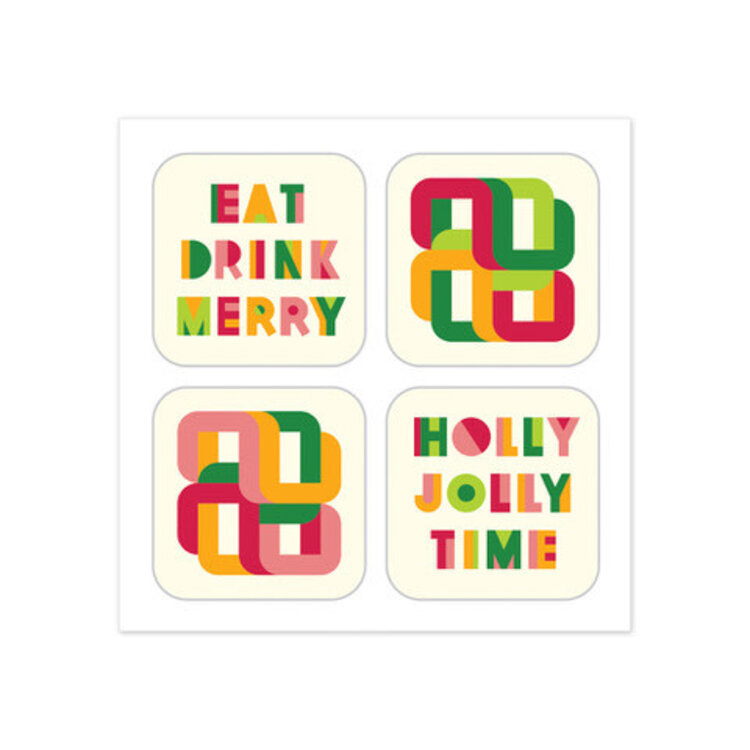 Bee Waeland Festive Coaster Set