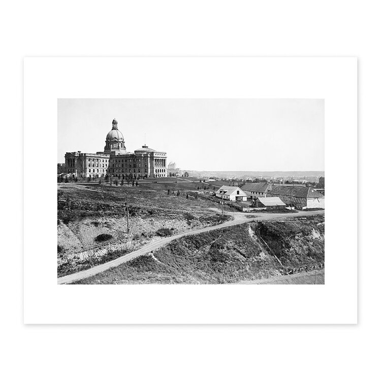 Vivid Archives Legislative Building with Fort Edmonton 1915