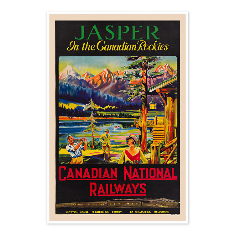 Vivid Print Jasper in the Canadian Rockies