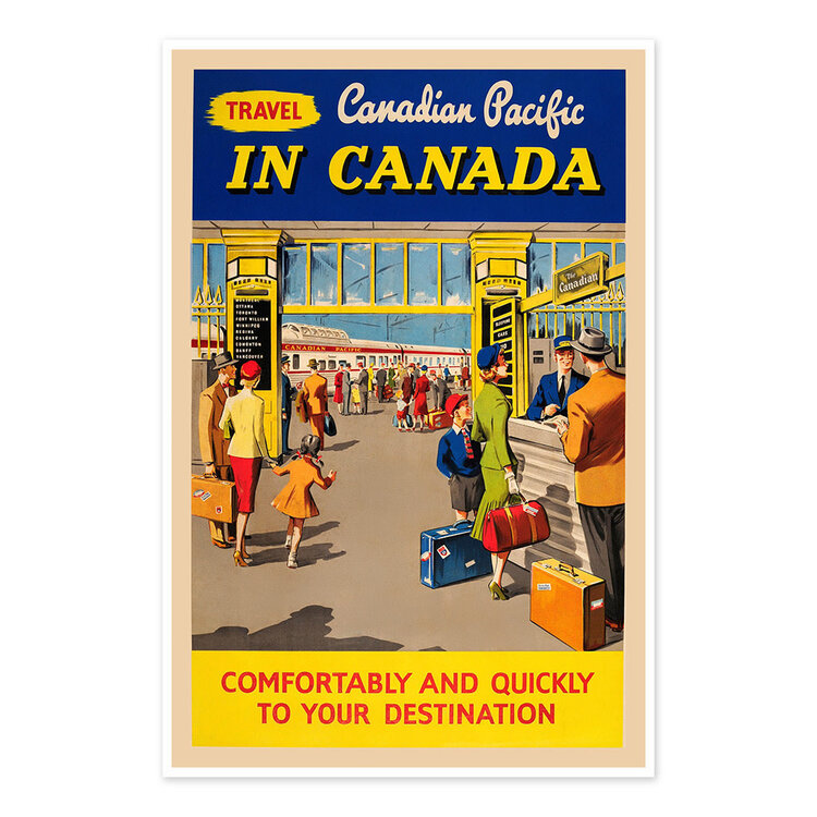 Vivid Print Travel Canadian Pacific in Canada