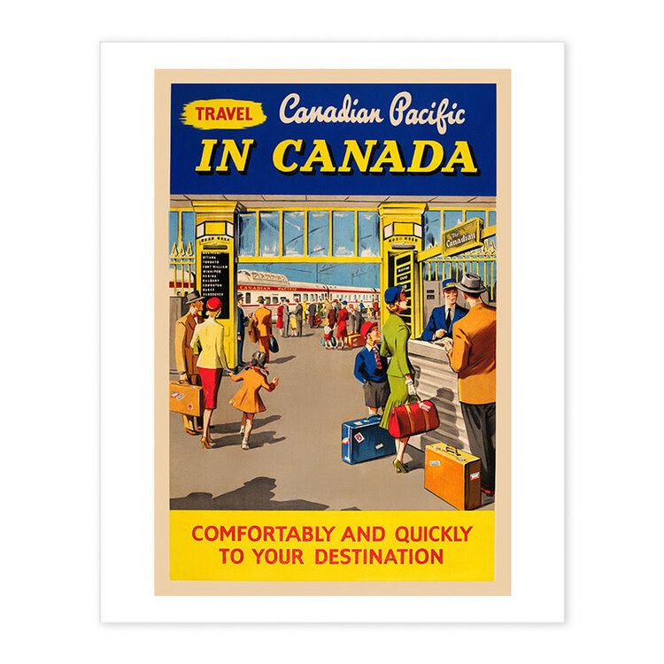Vivid Print Travel Canadian Pacific in Canada