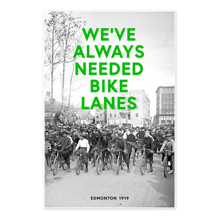 Vivid Print We've Always Needed Bike Lanes