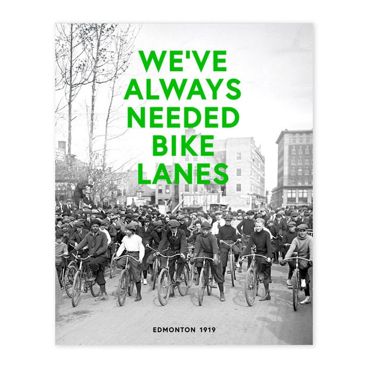 Vivid Print We've Always Needed Bike Lanes