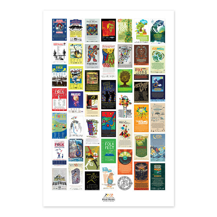 Vivid Print Edmonton Folk Music Festival Collection Poster 2026
