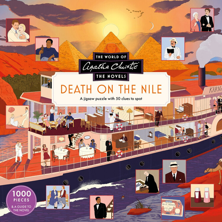 Laurence King Publishing The World of Agatha Christie: Death on the Nile: A 1000-piece jigsaw puzzle