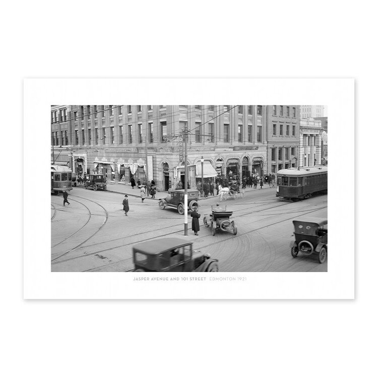 Vivid Archives Jasper Avenue and 101 Street Edmonton 1921