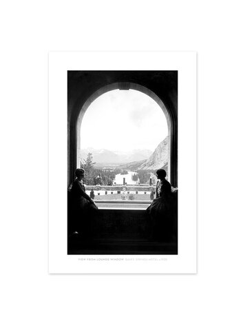 Vivid Archives View From Window Banff Springs Hotel c.1928