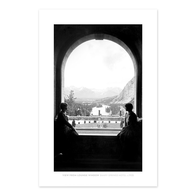 Vivid Archives View From Window Banff Springs Hotel c.1928
