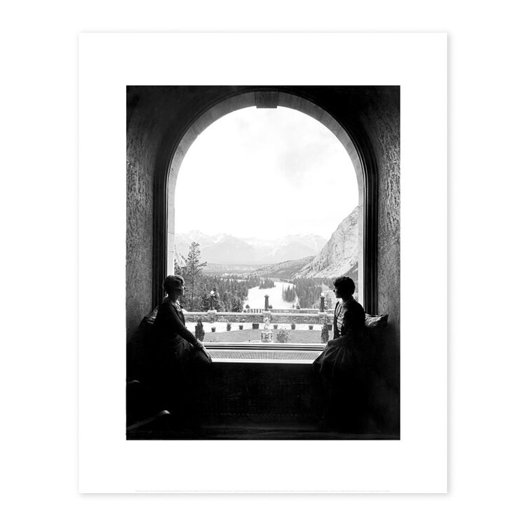 Vivid Archives View From Window Banff Springs Hotel c.1928